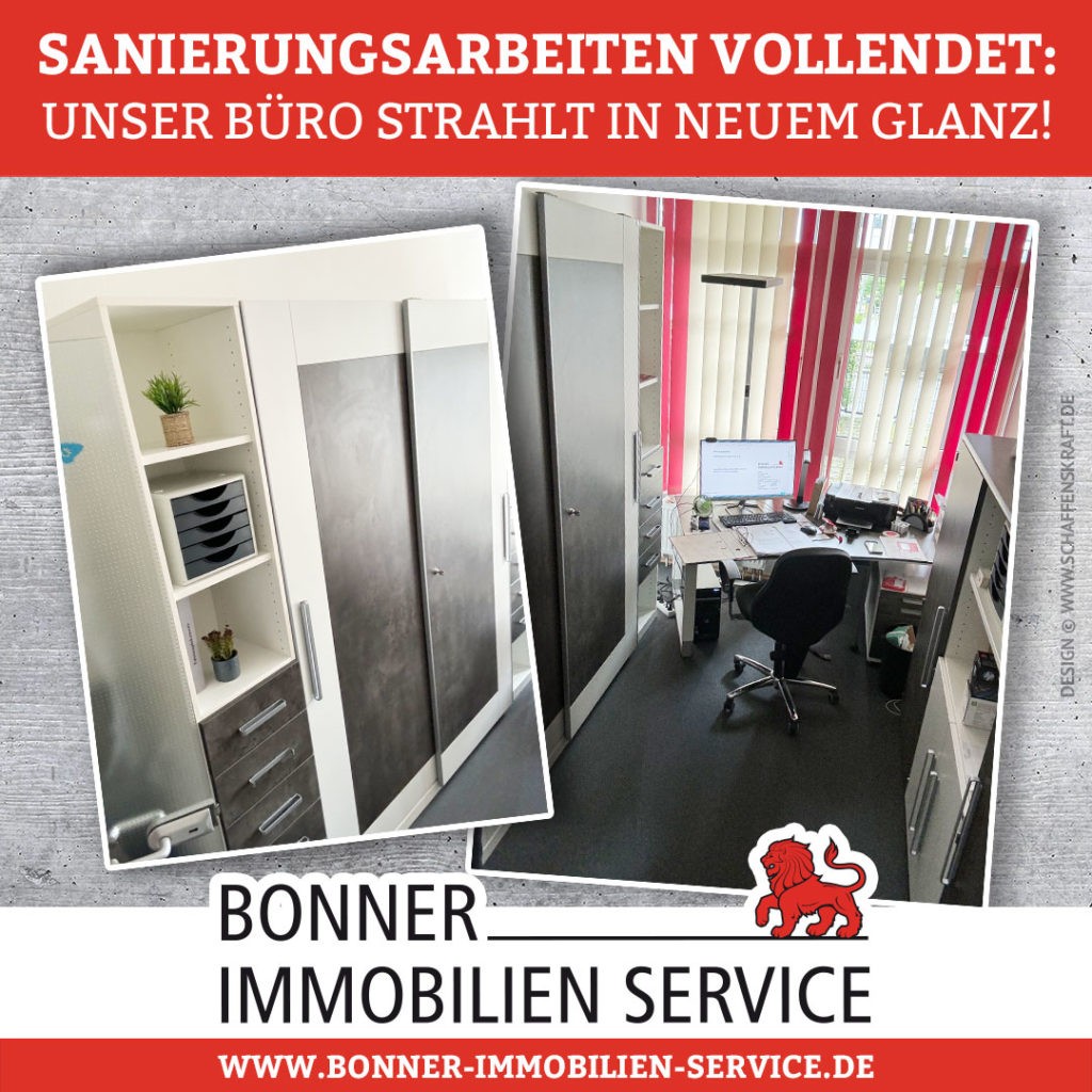 Sanierungsarbeiten vollendet: unser Büro strahlt in neuem Glanz!